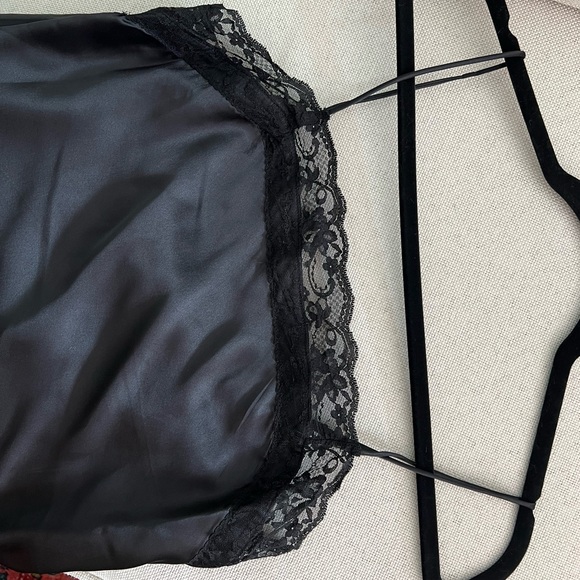 NWT Abercrombie Lace and Satin Black Mini Dress - Picture 3 of 4